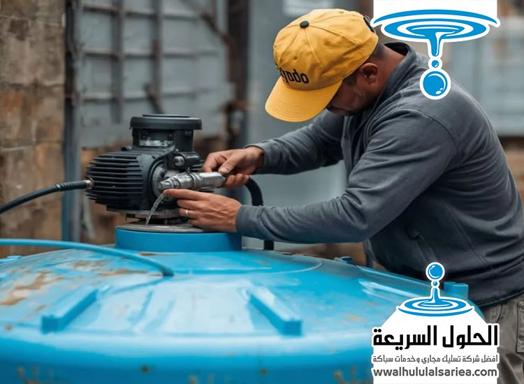 تنظيف خزانات المياه الكبيرة في راس الخيمة